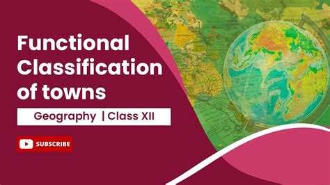 Functional Classification of Towns .